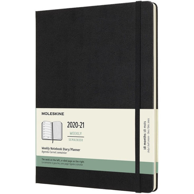 Еженедельник MOLESKINE Academic WKNT XL, чёрный DHB18WN4